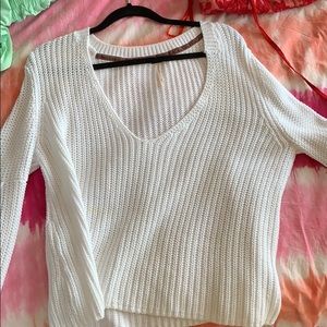free people sweater - white size small
